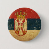 Button Servië-vlag (Voorkant)