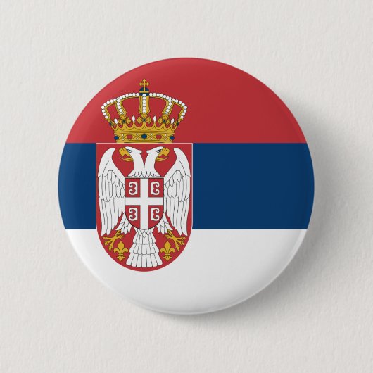 Button Servië-vlag (Voorkant)