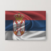 Button Servië-vlag (Voorkant)