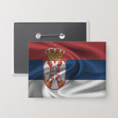 Button Servië-vlag (Voorkant / Achterkant)