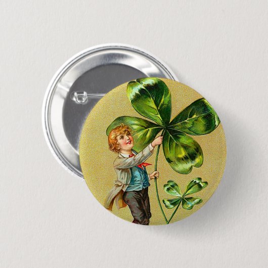  Button Shamrock (Voorkant /achterkant)