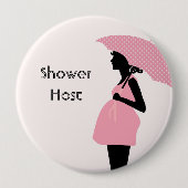 Button "Shower Host" Baby shower (Voorkant)
