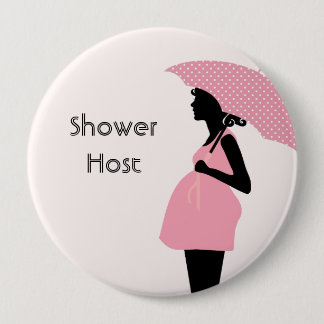 Button "Shower Host" Baby shower
