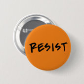 Button Sinaasappel weerstaan (of je eigen kleur ki (Voorkant /achterkant)