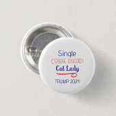 Button Single Cat dame voor Trump (Voorkant /achterkant)
