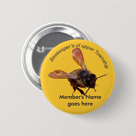 Button - Sjabloon BeeKeeper Club (Voorkant /achterkant)