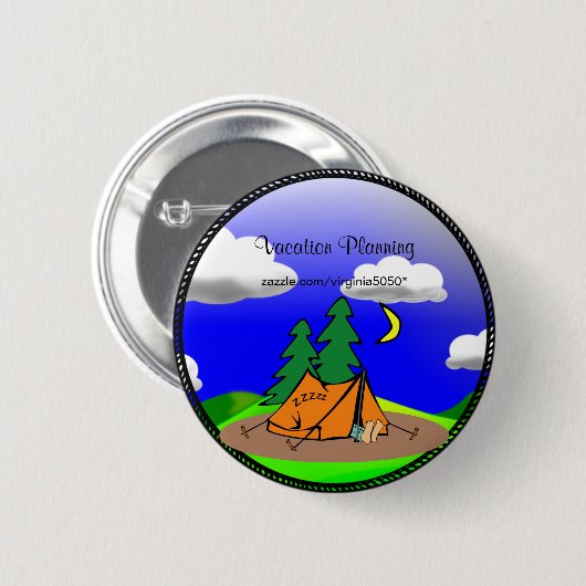 Button Sjabloon camping/laptop (Voorkant /achterkant)