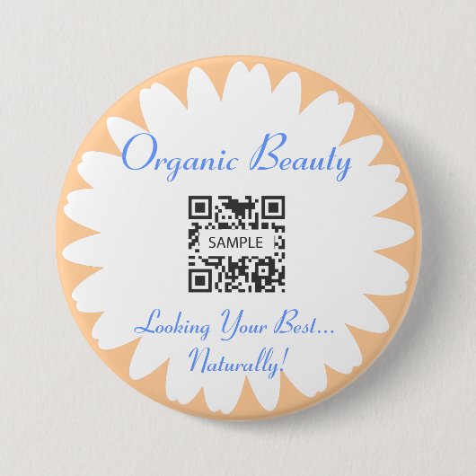 Button Sjabloon Organic Beauty (Voorkant)