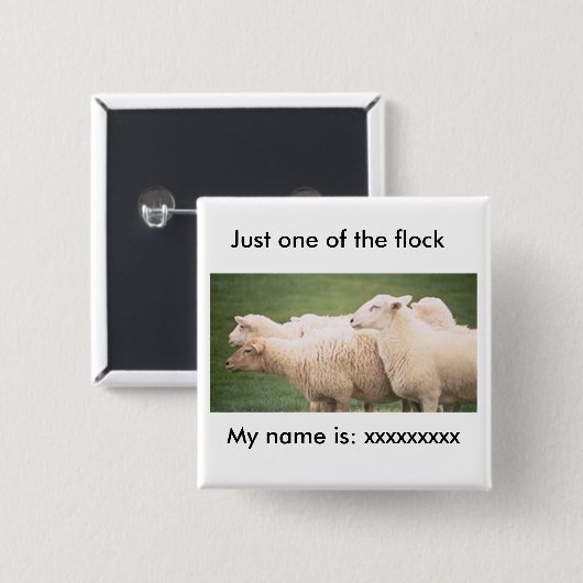 Button - Slechts één van de kuddes (Voorkant /achterkant)