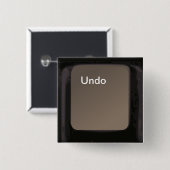 Button/sleutel ongedaan maken vierkante button 5,1 cm (Voorkant /achterkant)