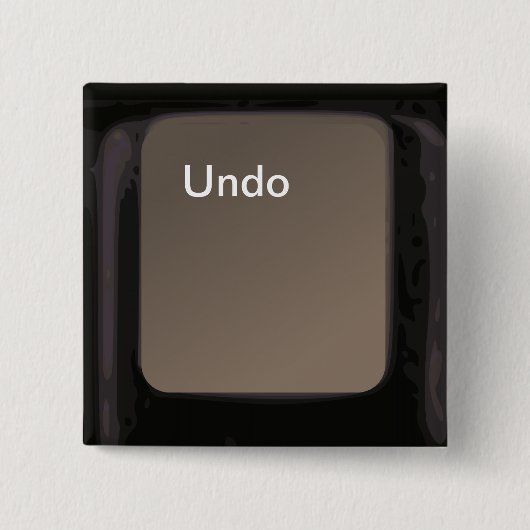 Button/sleutel ongedaan maken vierkante button 5,1 cm (Voorkant)
