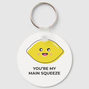 Button sleutelhanger Cute Lemon Design
