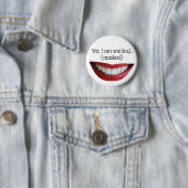 Button Smile - voor maskers (In situ)