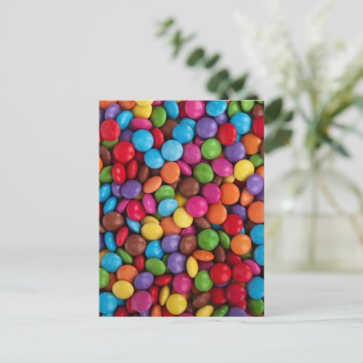 Button Snoep Briefkaart (Staand voorkant)