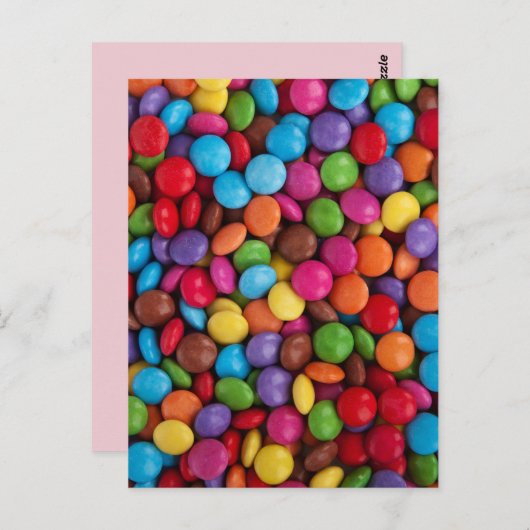 Button Snoep Briefkaart (Voorkant / Achterkant)