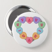 Button Snoep Love Hearts (Voorkant /achterkant)