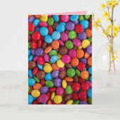 Button Snoep wenskaart Kaart (Gele Bloem)