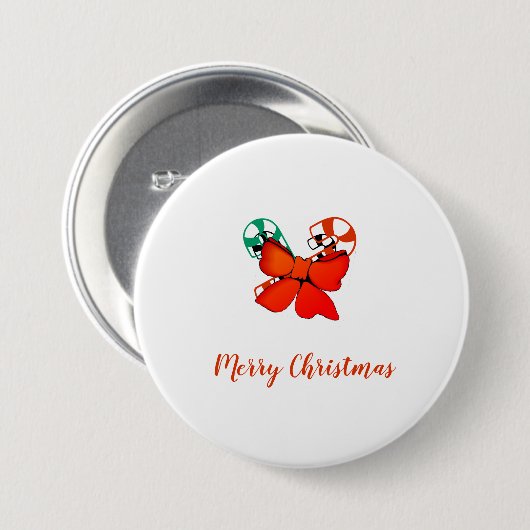 Button - snoepsuikerriet met Bow (Voorkant /achterkant)