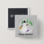 Button - Snowglobe (Voorkant /achterkant)