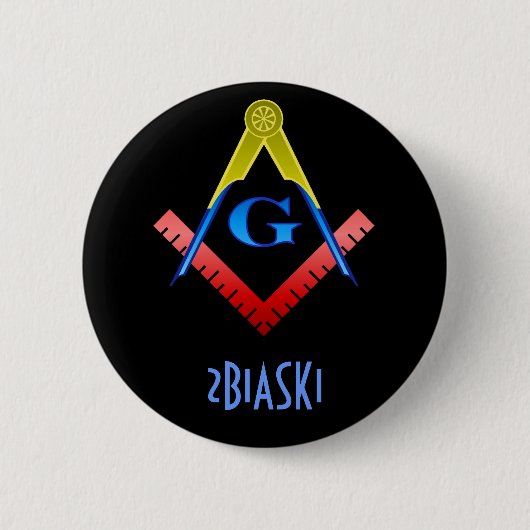 Button Square and Compass (Voorkant)