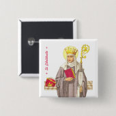 Button St. Etheldreda (Audrey) (P-003) (Voorkant /achterkant)