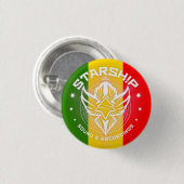 Button STARSHIP Sound & Recordings (Rastafarian) (Voorkant /achterkant)