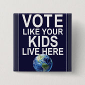 Button - Stem zoals je Kinderen hier wonen (Voorkant)
