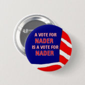Button Stemming Nader (Voorkant /achterkant)