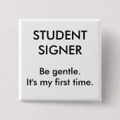 Button Student Signer (Voorkant)
