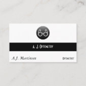 Button Style Old Fashioned Glasses Visitekaartje (Voorkant)