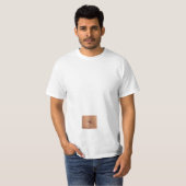 Button T-shirt (vierkant) (Voorkant volledig)