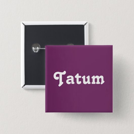Button Tatum (Voorkant /achterkant)