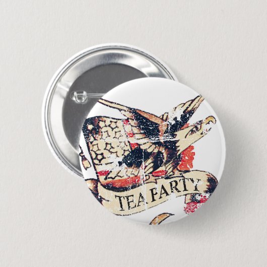 Button  Tea Party (Voorkant /achterkant)