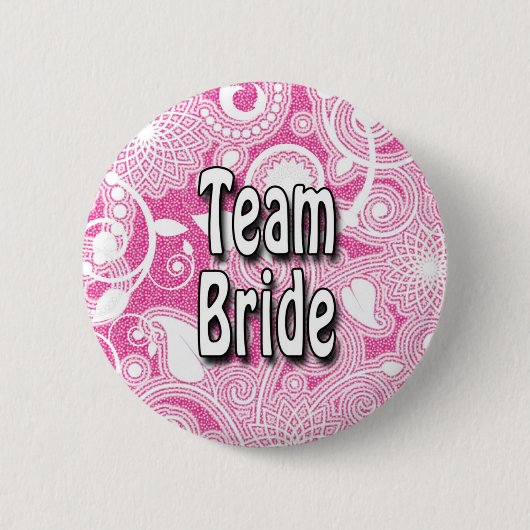 Button: Teambruid Ronde Button 5,7 Cm (Voorkant)