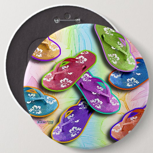 Button - TEENSLIPPERS Pop Art (Voorkant /achterkant)
