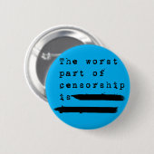 Button tegen censuur (Voorkant /achterkant)