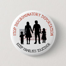 Button tegen uitzetting van discriminerende person