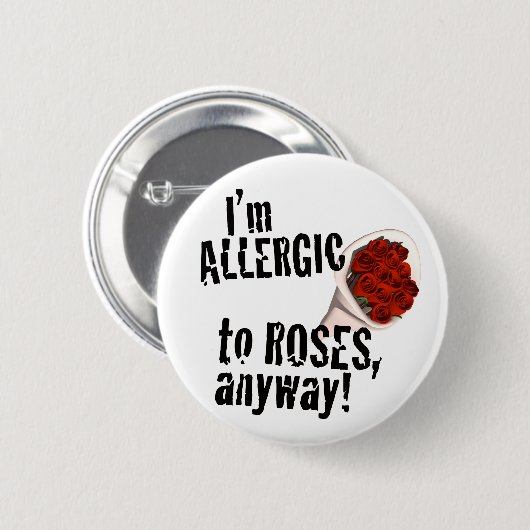 Button tegen valentijnsdag (Voorkant /achterkant)