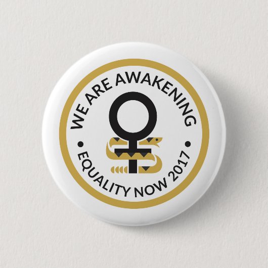 Button ter ondersteuning van het recht van vrouwen (Voorkant)