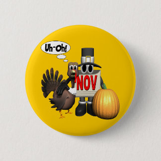 Button - Thanksgiving Turkije