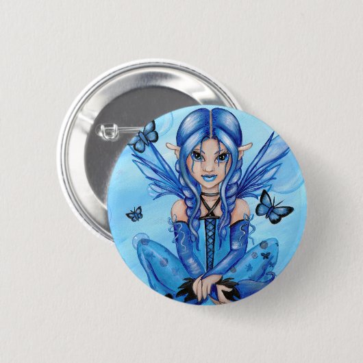 Button "The Blue Fairy" (Voorkant /achterkant)