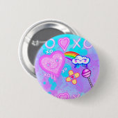 Button "The World of Cutie Pie Kawaii" (Voorkant /achterkant)
