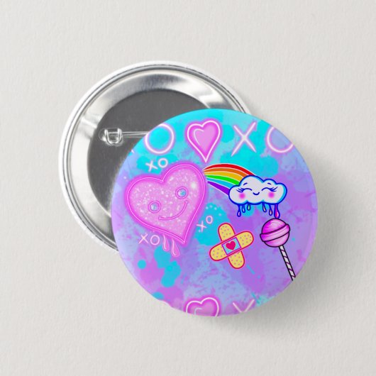 Button "The World of Cutie Pie Kawaii" (Voorkant /achterkant)