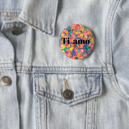 Button Ti Amo met een hart