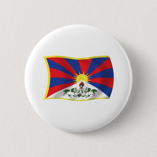Button Tibet vlag (Voorkant)