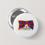 Button Tibet vlag (Voorkant /achterkant)