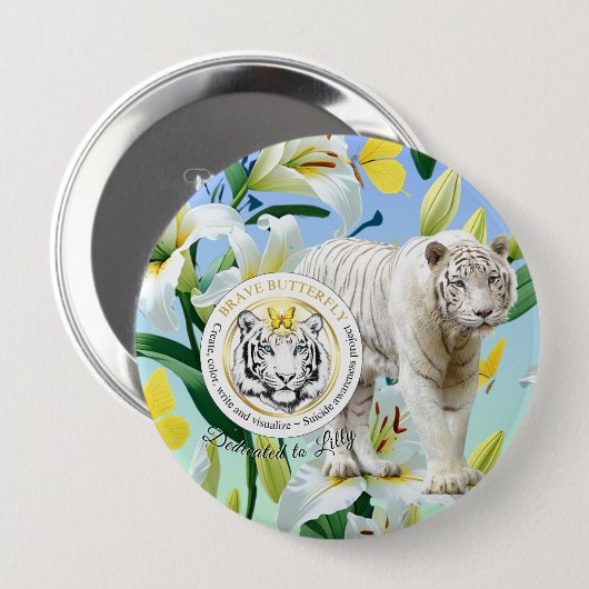 Button Tiger (Voorkant /achterkant)