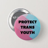 Button Trans Youth LGTBQ Gender Diversity bescherm (Voorkant /achterkant)