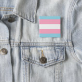 Button "Transgender Flag" Square (In situ)