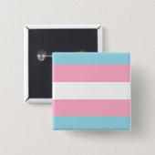 Button "Transgender Flag" Square (Voorkant /achterkant)